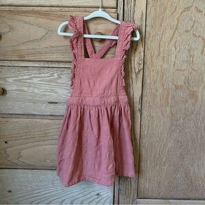 Ruffled Pink pinafore Dress